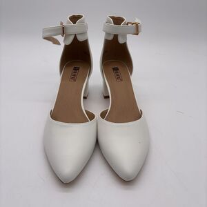 unknown brand Chunky Heel Ankle Strap Pumps